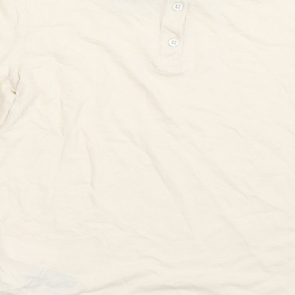 Gap Girls Ivory   Basic T-Shirt Size 6-7 Years