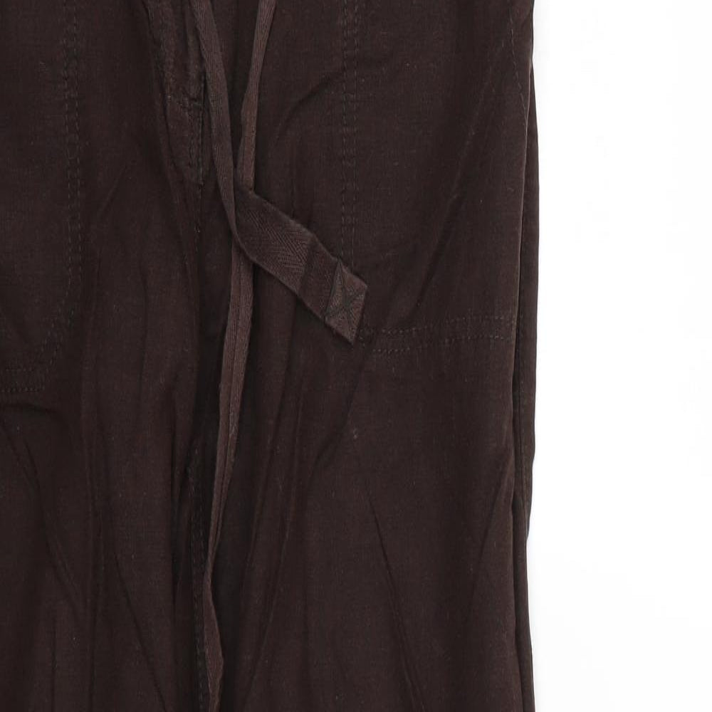 NEXT Womens Brown   Trousers  Size 8 L26 in