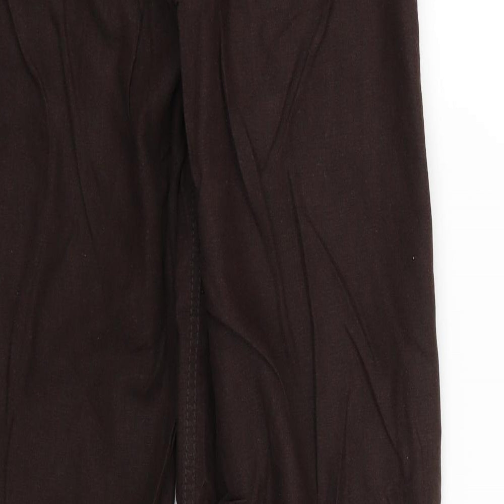 NEXT Womens Brown   Trousers  Size 8 L26 in