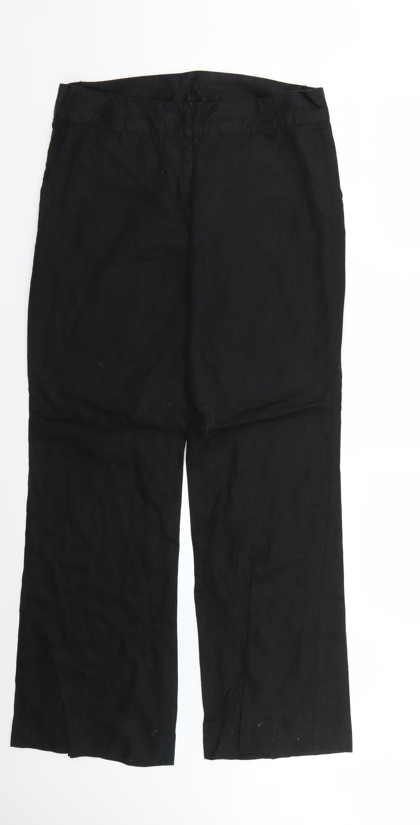 TU Womens Black   Trousers  Size 12 L27 in