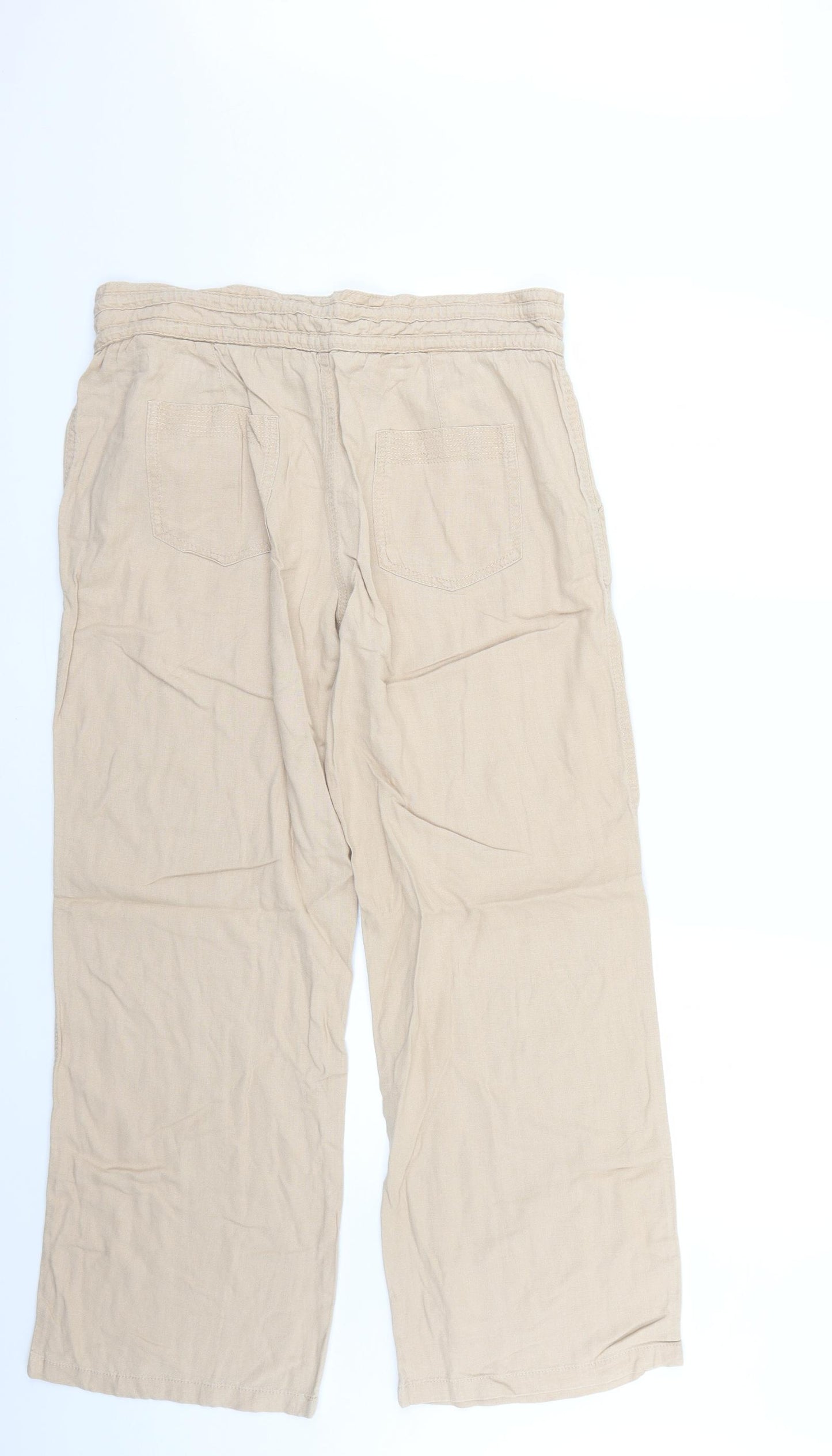 NEXT Womens Beige   Trousers  Size 14 L26 in