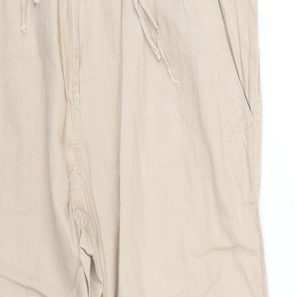 NEXT Womens Beige   Trousers  Size 14 L26 in