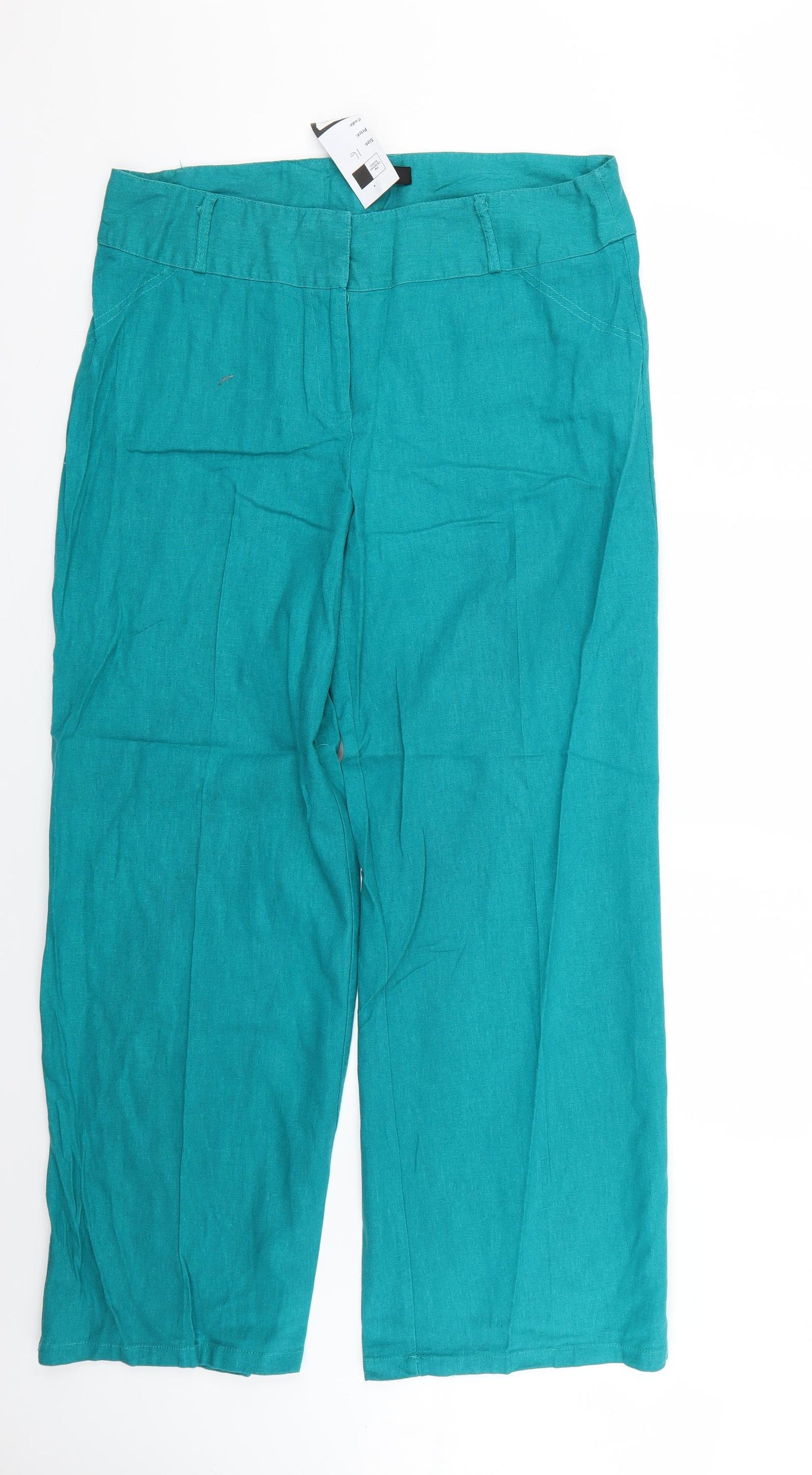 Peacocks Womens Blue   Trousers  Size 16 L28 in