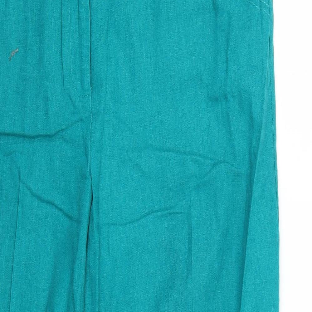Peacocks Womens Blue   Trousers  Size 16 L28 in