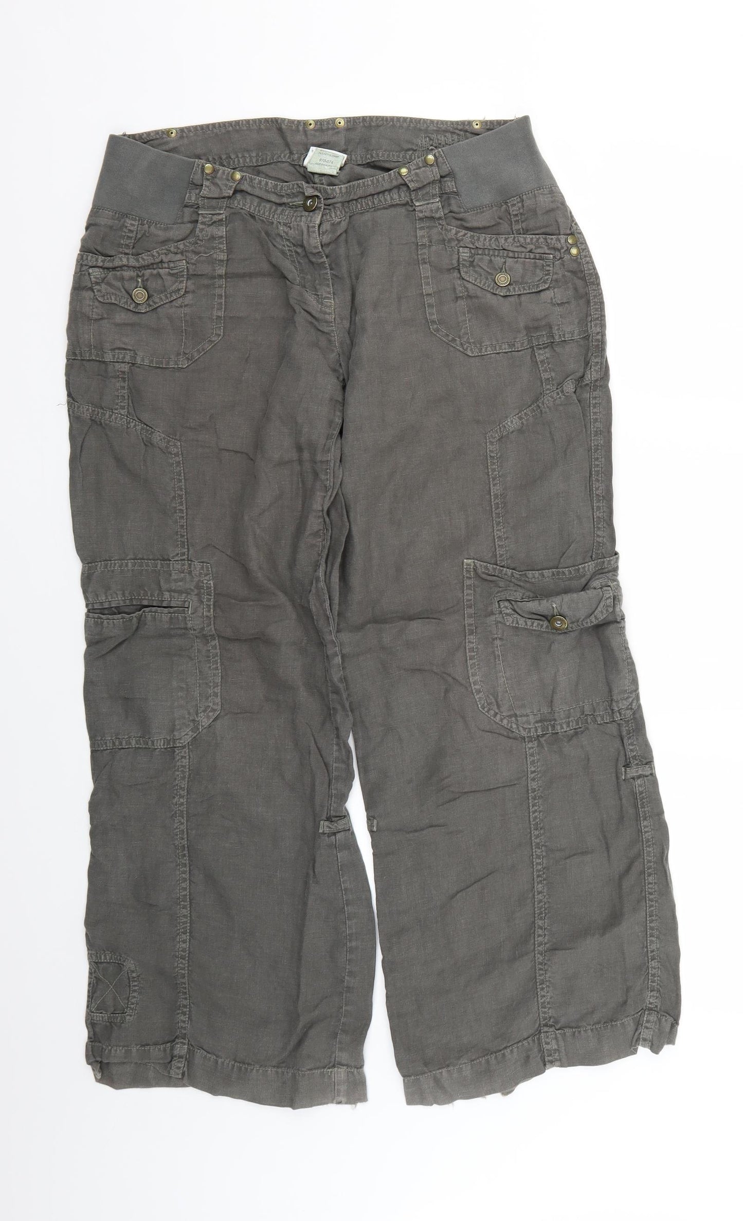NEXT Womens Brown   Trousers  Size 12 L25 in
