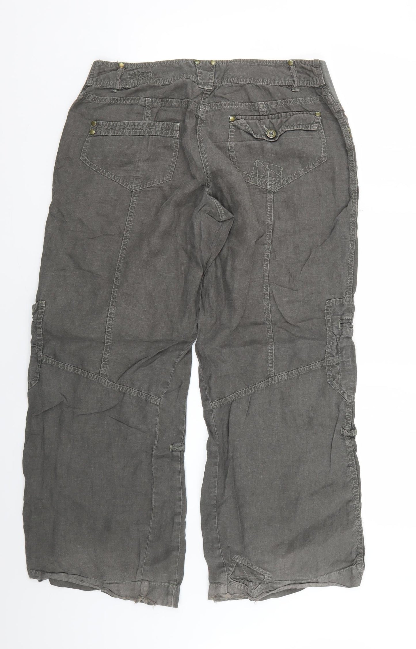 NEXT Womens Brown   Trousers  Size 12 L25 in