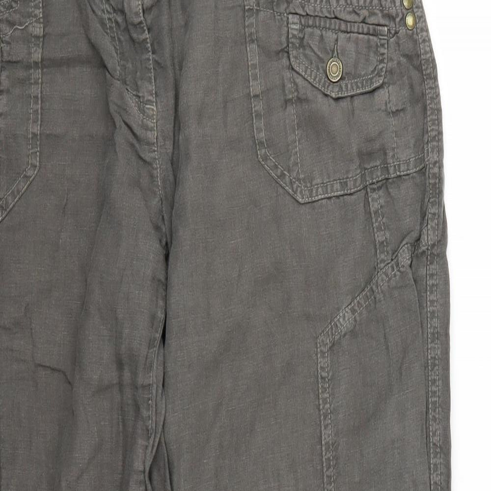 NEXT Womens Brown   Trousers  Size 12 L25 in