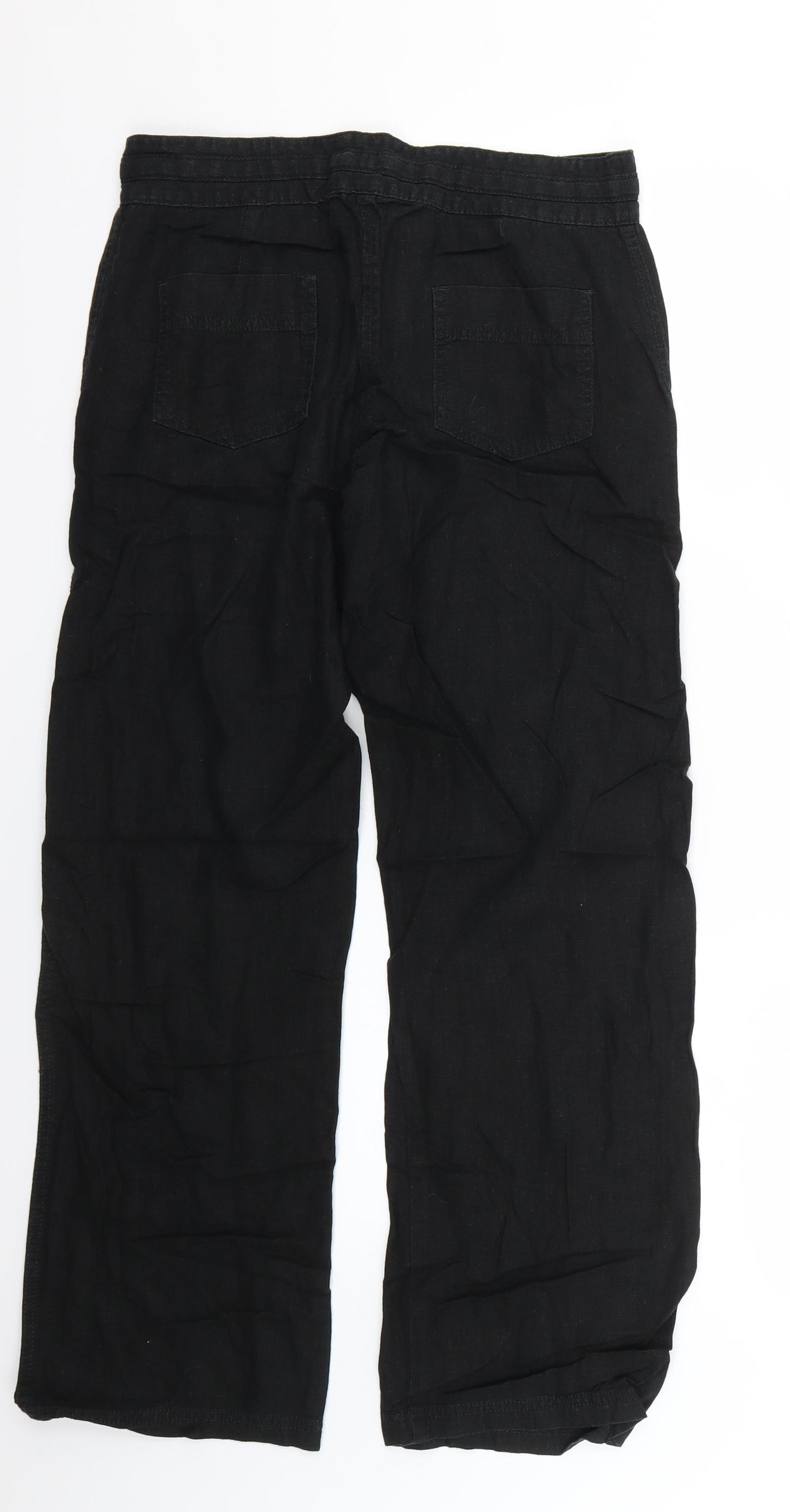 NEXT Womens Black   Trousers  Size 6 L25 in