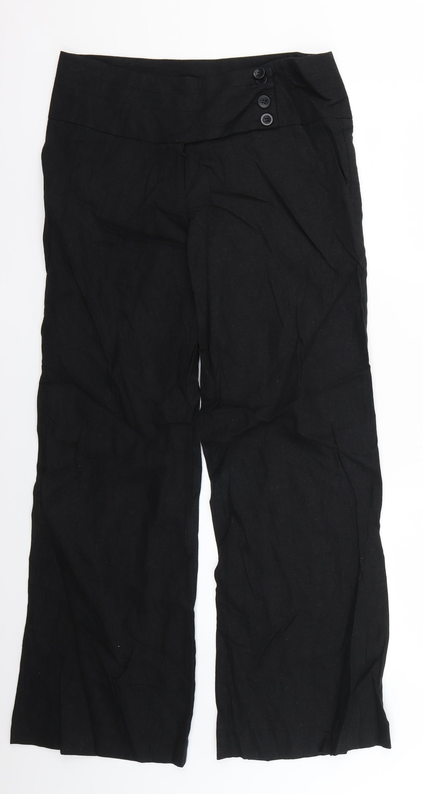 New Look Womens Black   Trousers  Size 12 L29 in