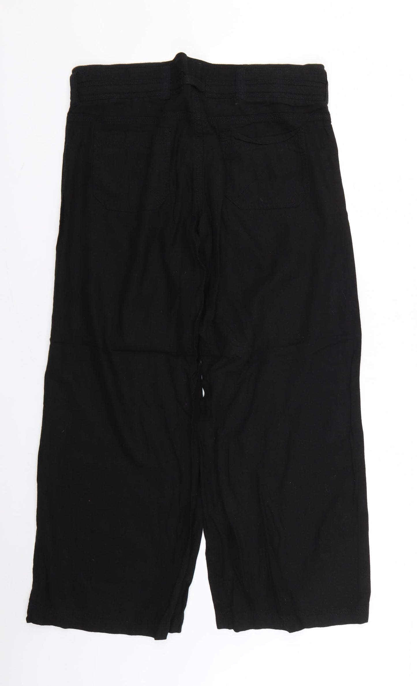 Preworn Womens Black   Trousers  Size 14 L27 in