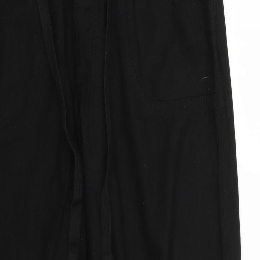 Preworn Womens Black   Trousers  Size 14 L27 in
