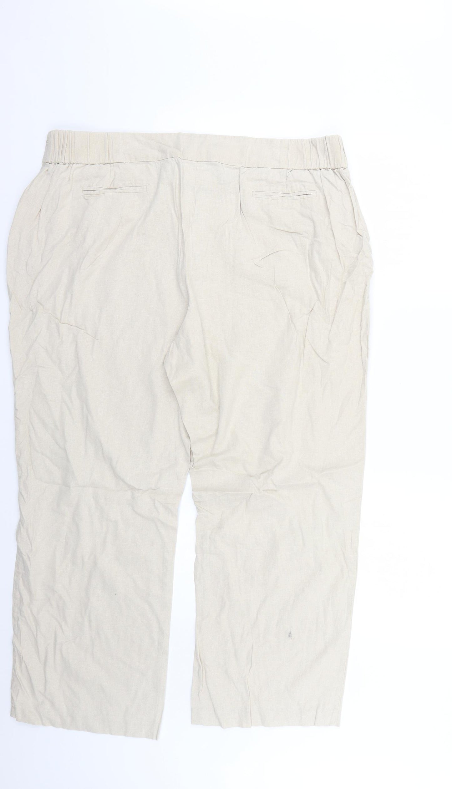 BM Womens Beige   Trousers  Size 20 L25 in