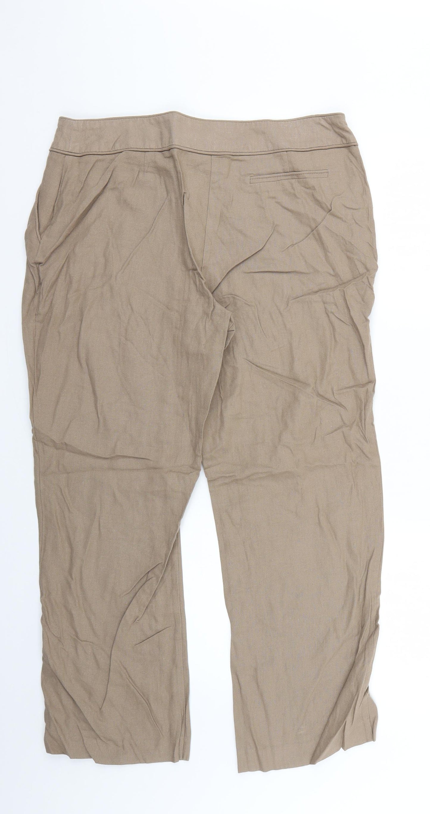 petite Womens Beige   Trousers  Size 16 L26 in
