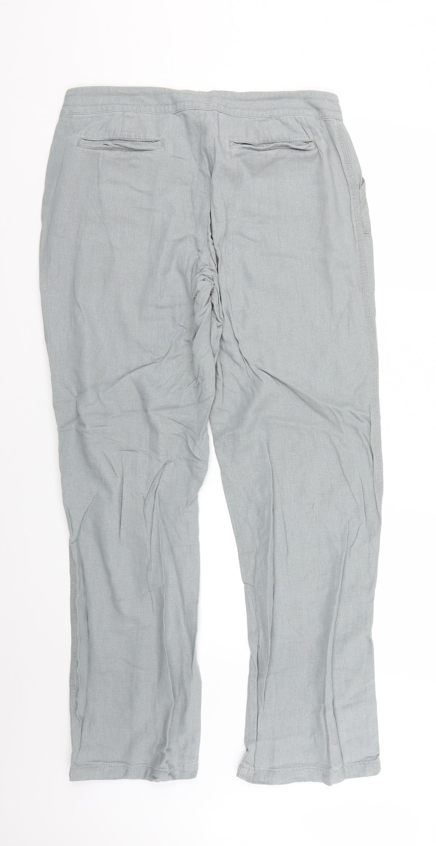 Papaya Womens Grey   Trousers  Size 12 L27 in