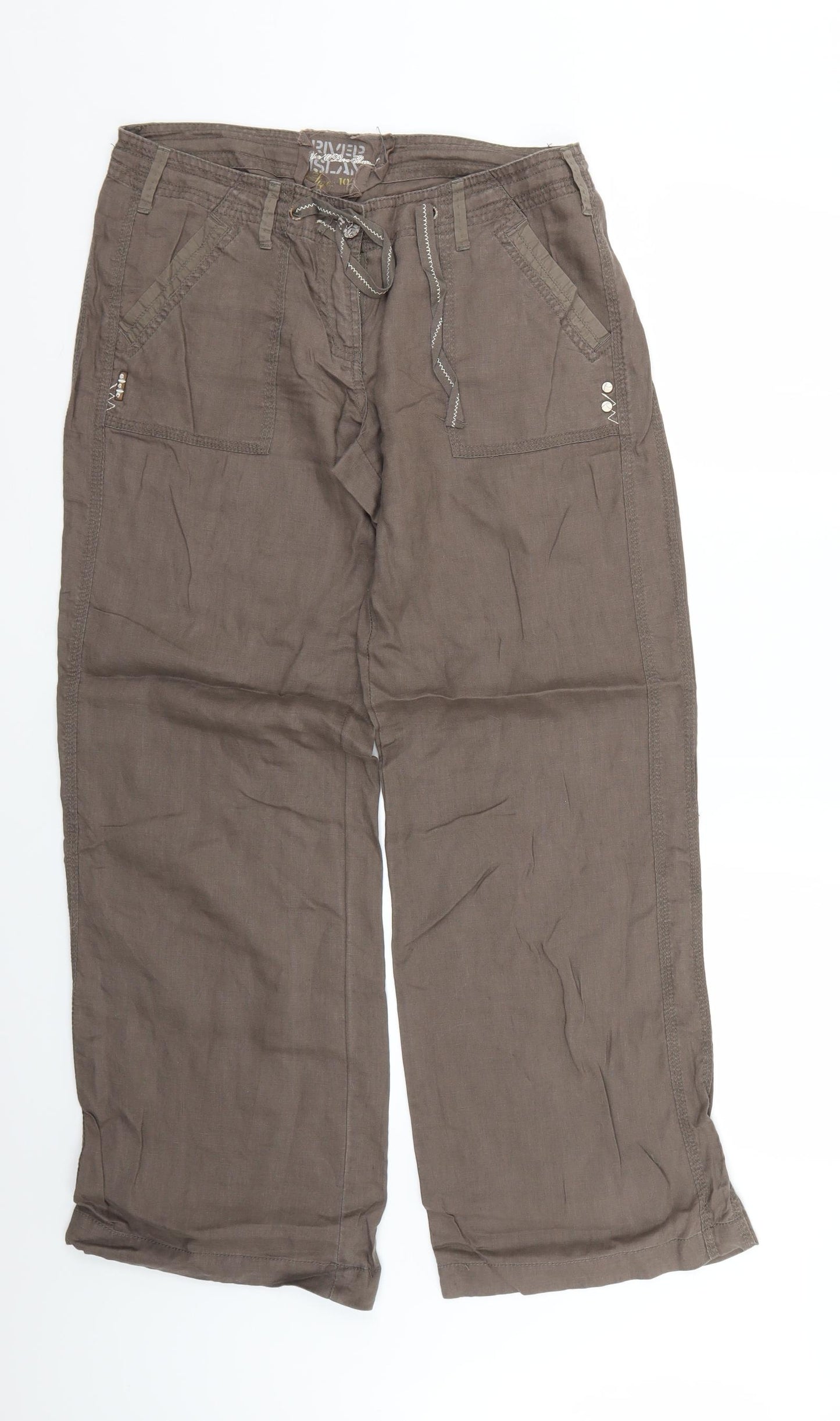 River Island Womens Brown   Trousers  Size 10 L26 in