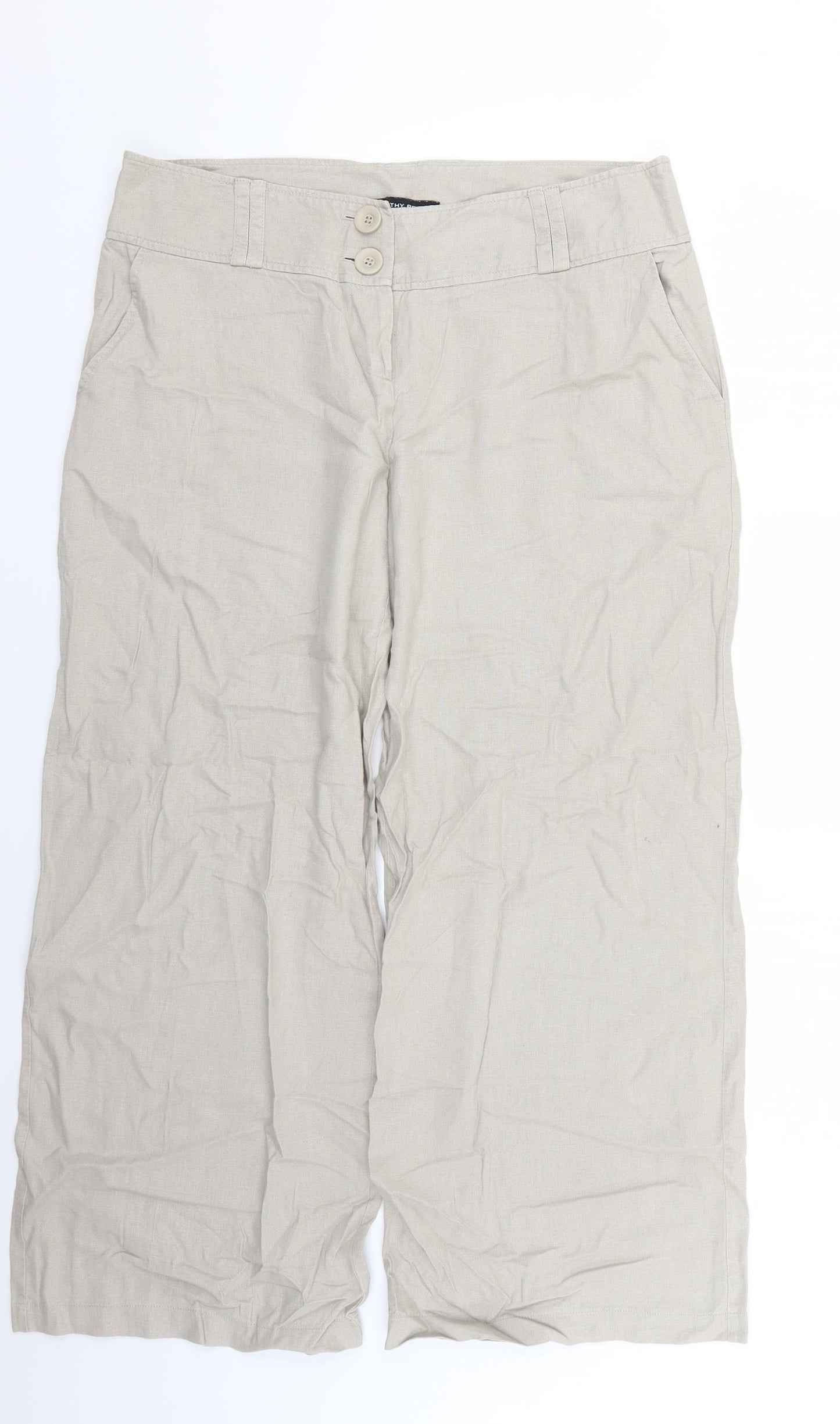 Dorothy Perkins Womens Beige   Trousers  Size 16 L24 in
