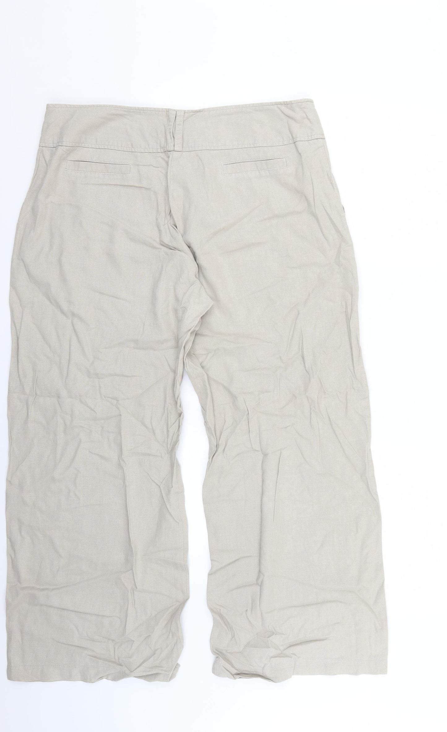 Dorothy Perkins Womens Beige   Trousers  Size 16 L24 in