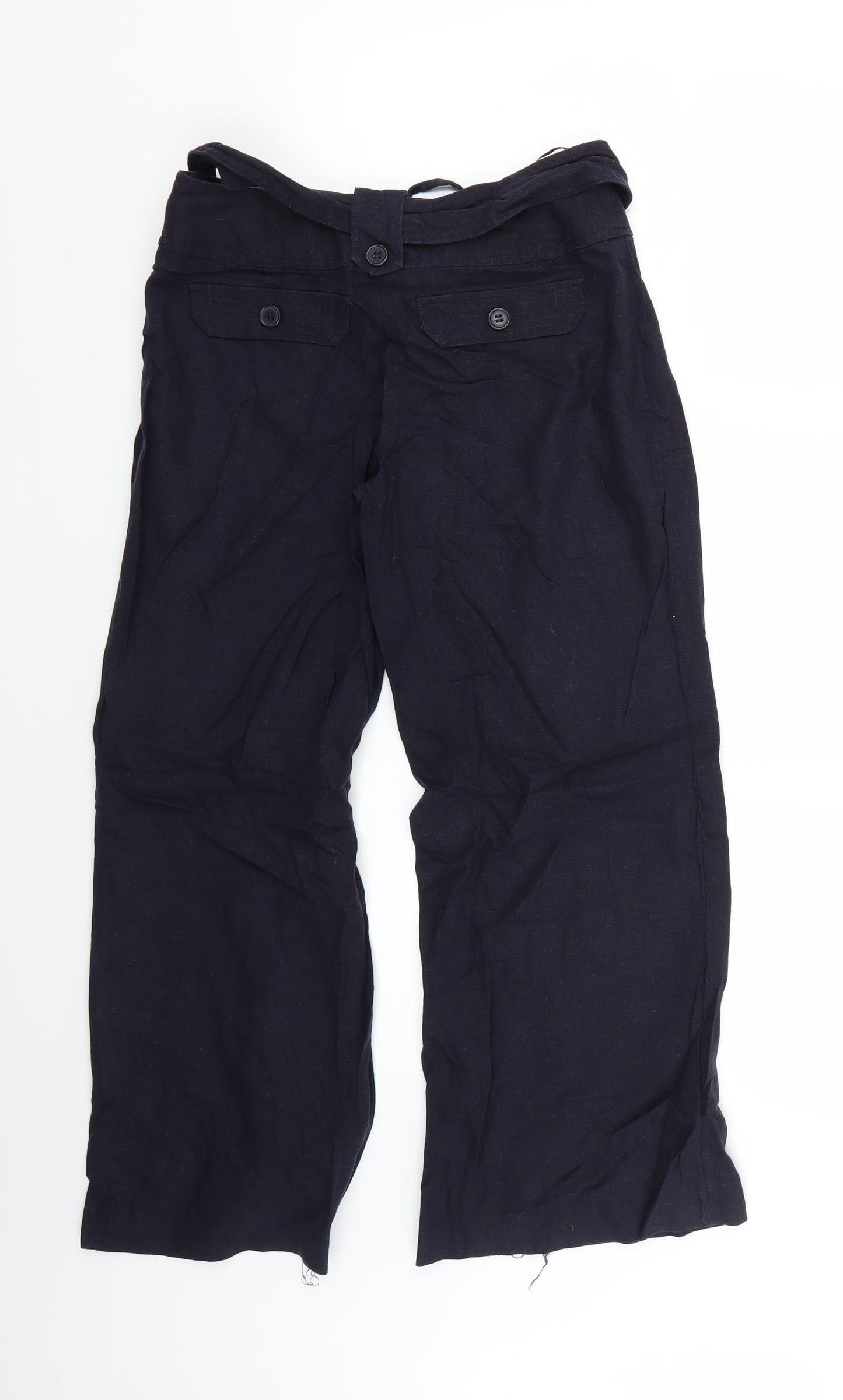 AMARANTO Womens Blue   Trousers  Size 8 L24 in