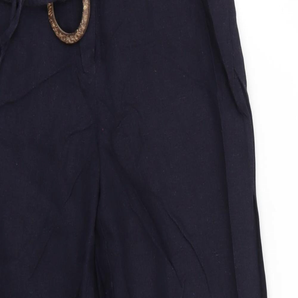 AMARANTO Womens Blue   Trousers  Size 8 L24 in
