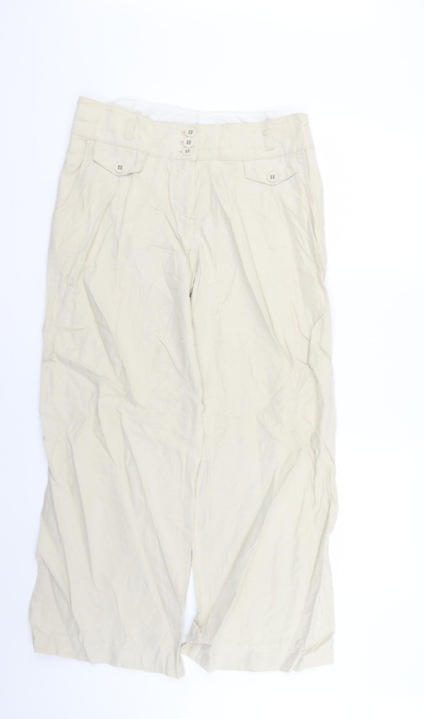 NEXT Womens Beige   Trousers  Size 12 L26 in