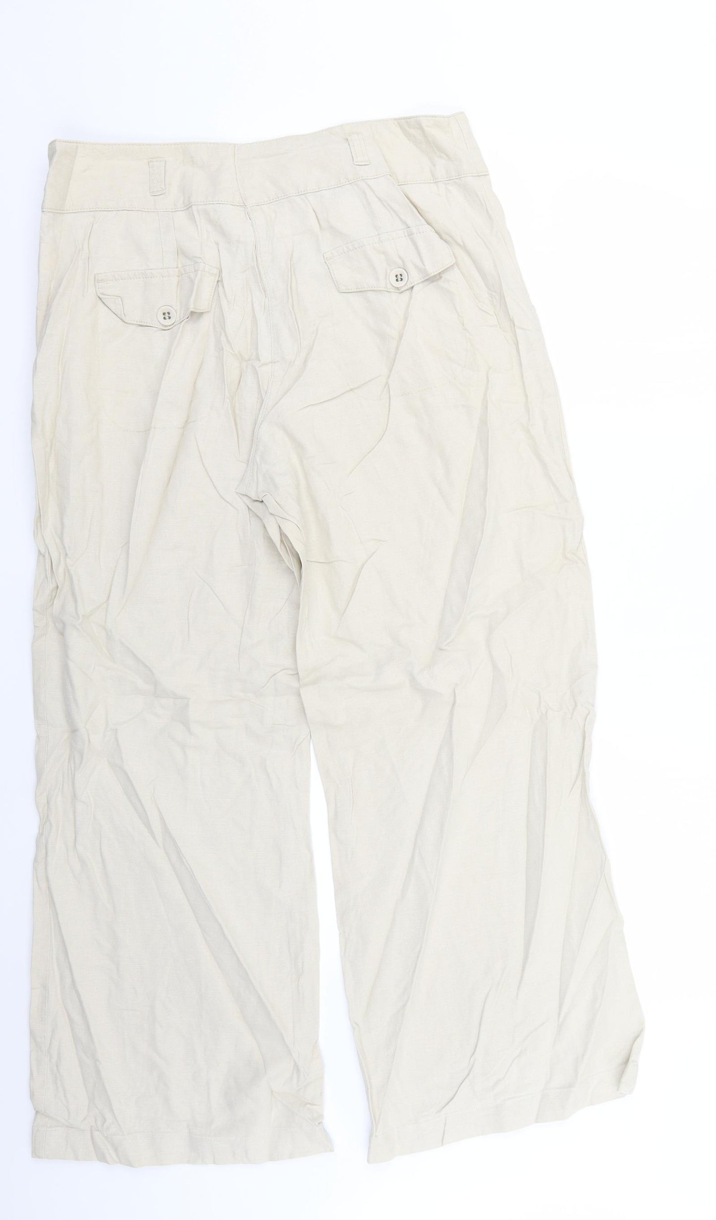 NEXT Womens Beige   Trousers  Size 12 L26 in