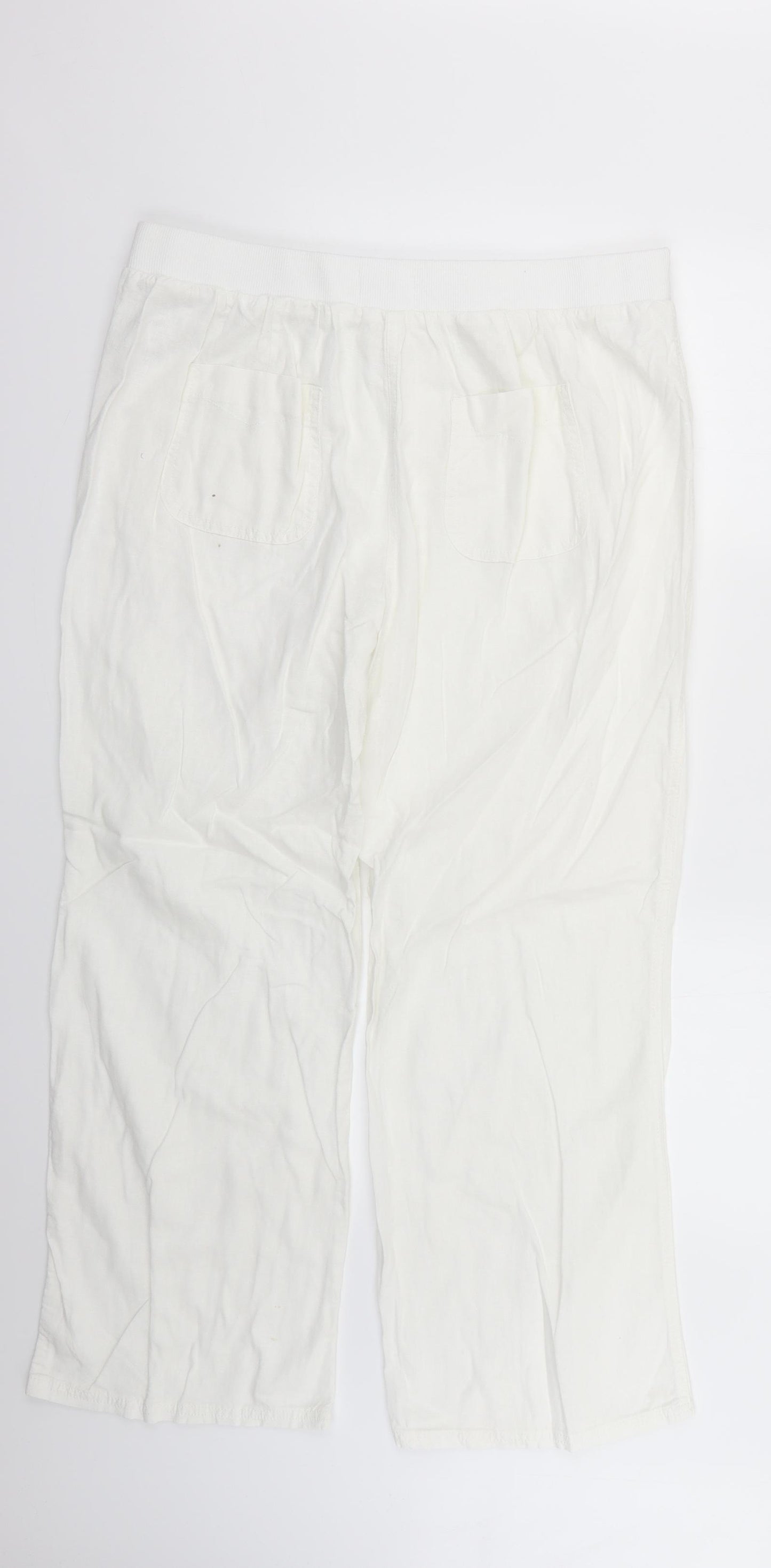 George Womens White   Trousers  Size 16 L23 in