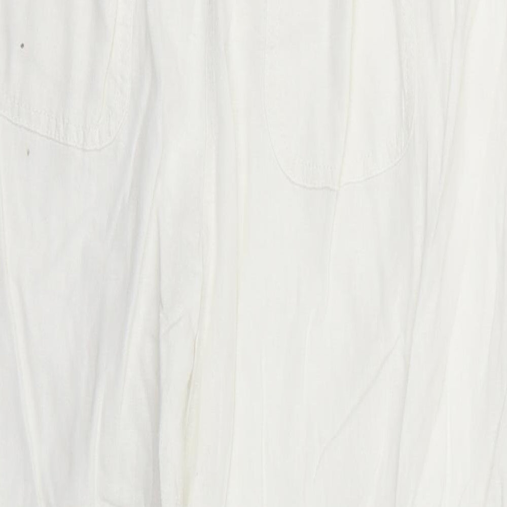 George Womens White   Trousers  Size 16 L23 in