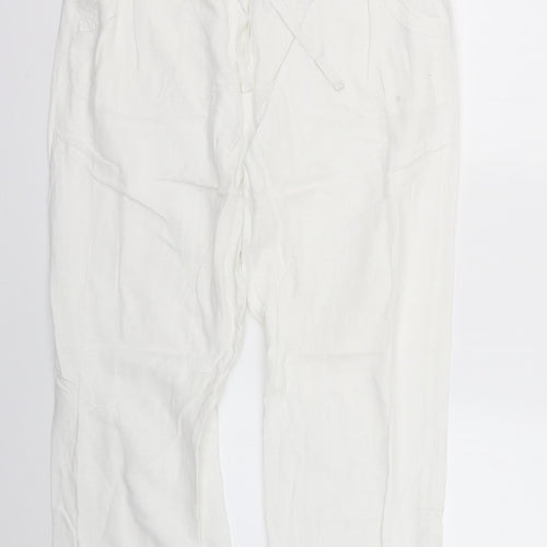 Cotton Traders Womens White   Trousers  Size 16 L27 in