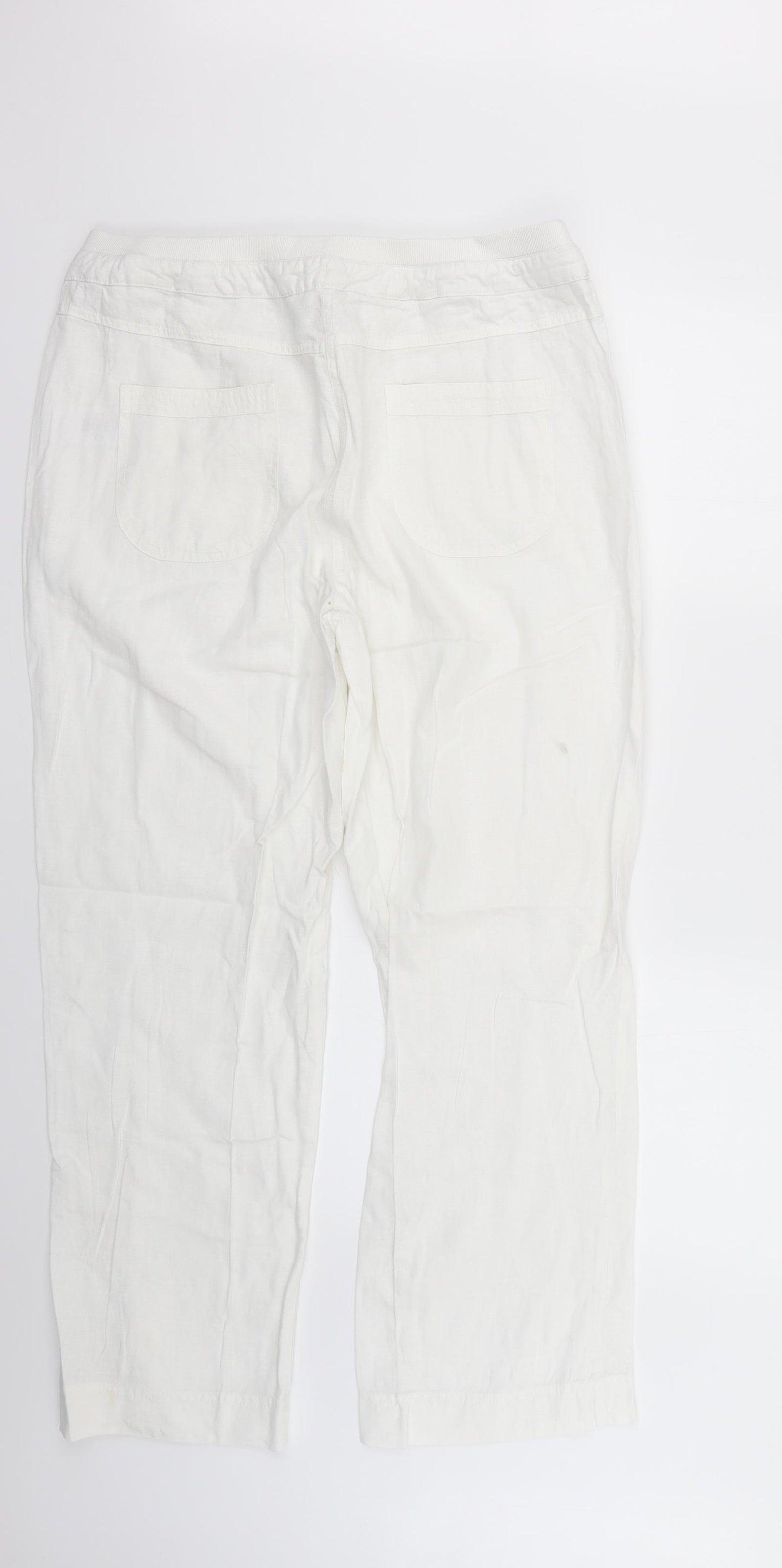 Cotton Traders Womens White   Trousers  Size 16 L27 in