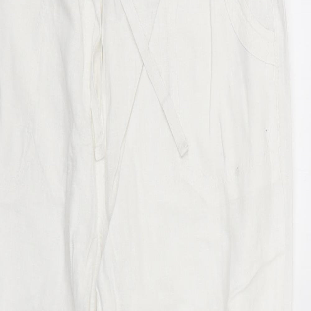 Cotton Traders Womens White   Trousers  Size 16 L27 in