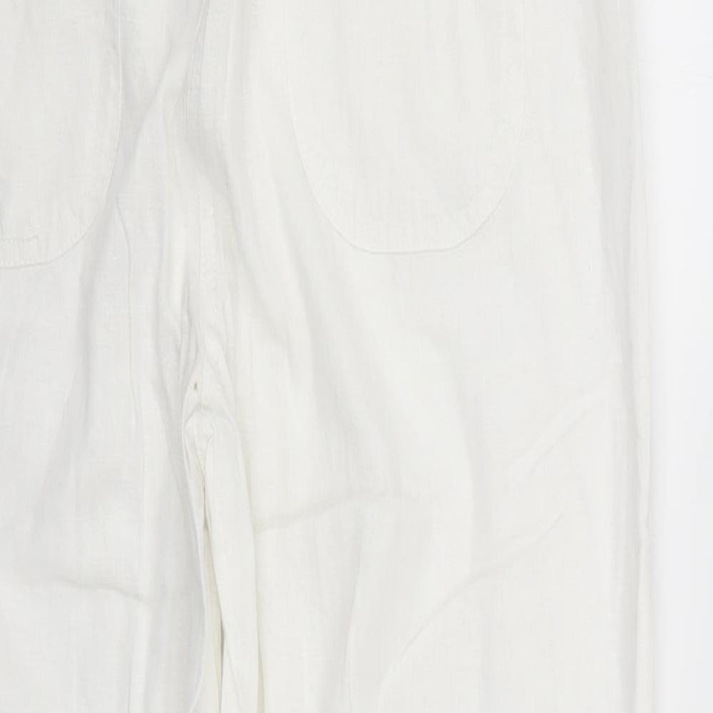 Cotton Traders Womens White   Trousers  Size 16 L27 in