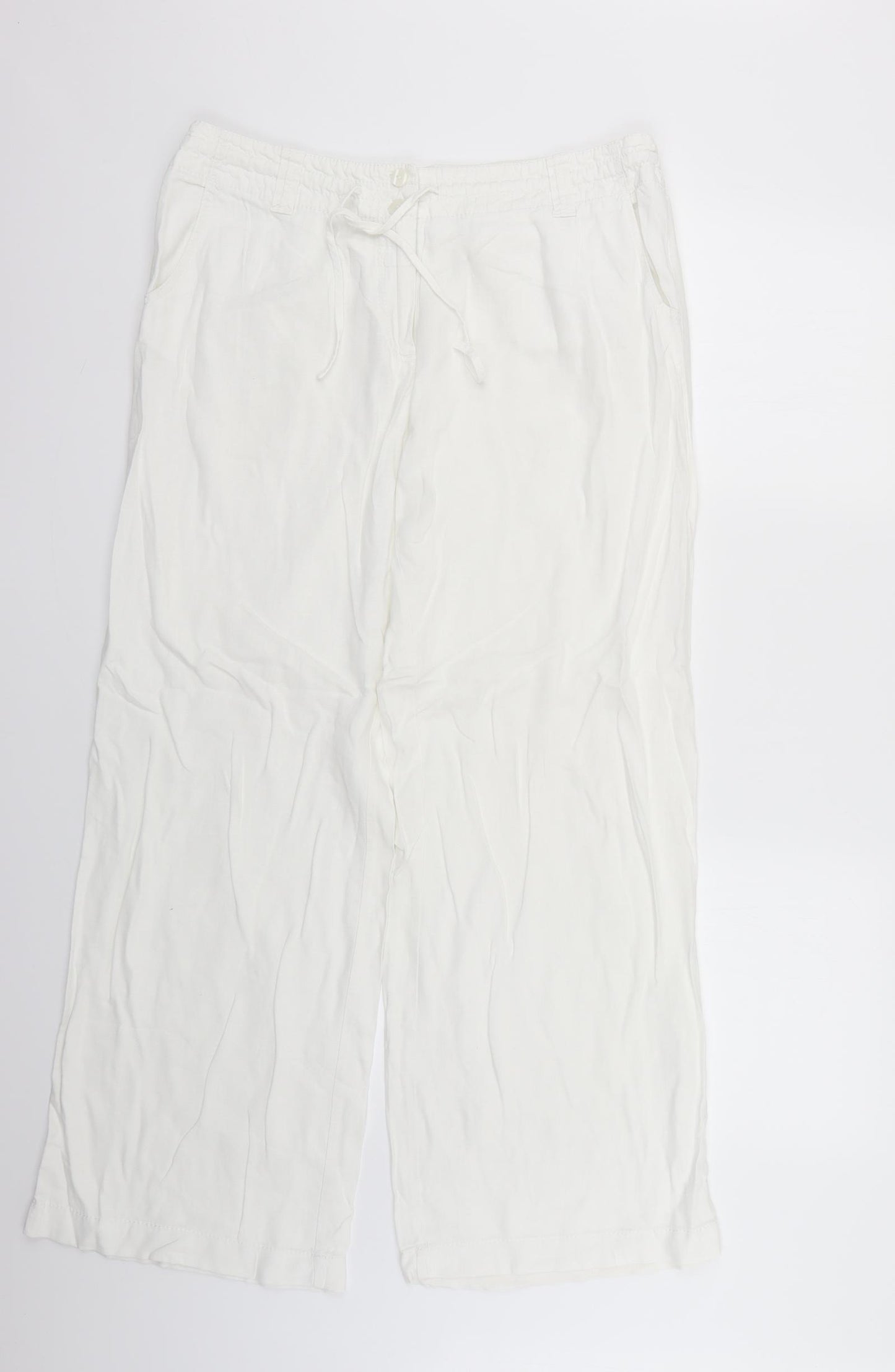 NEXT Womens White    Trousers Size 14 L29 in