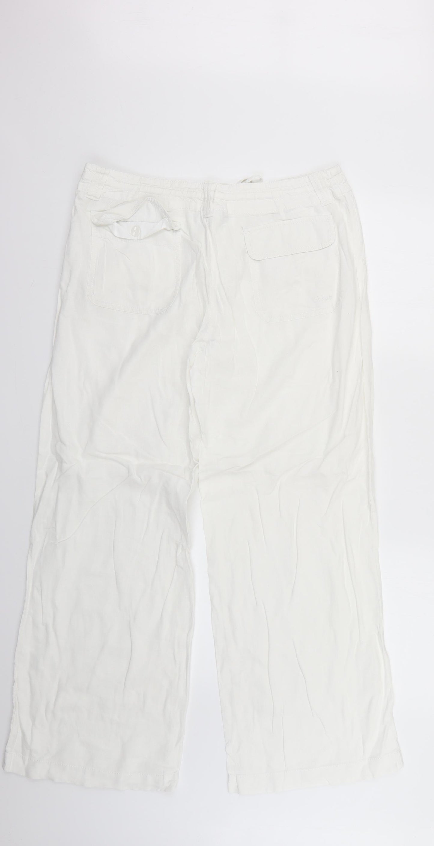 NEXT Womens White    Trousers Size 14 L29 in