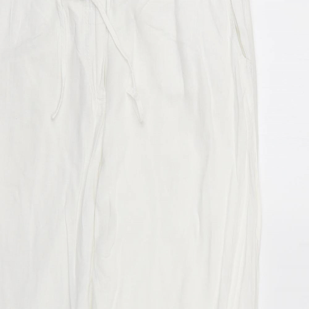 NEXT Womens White    Trousers Size 14 L29 in