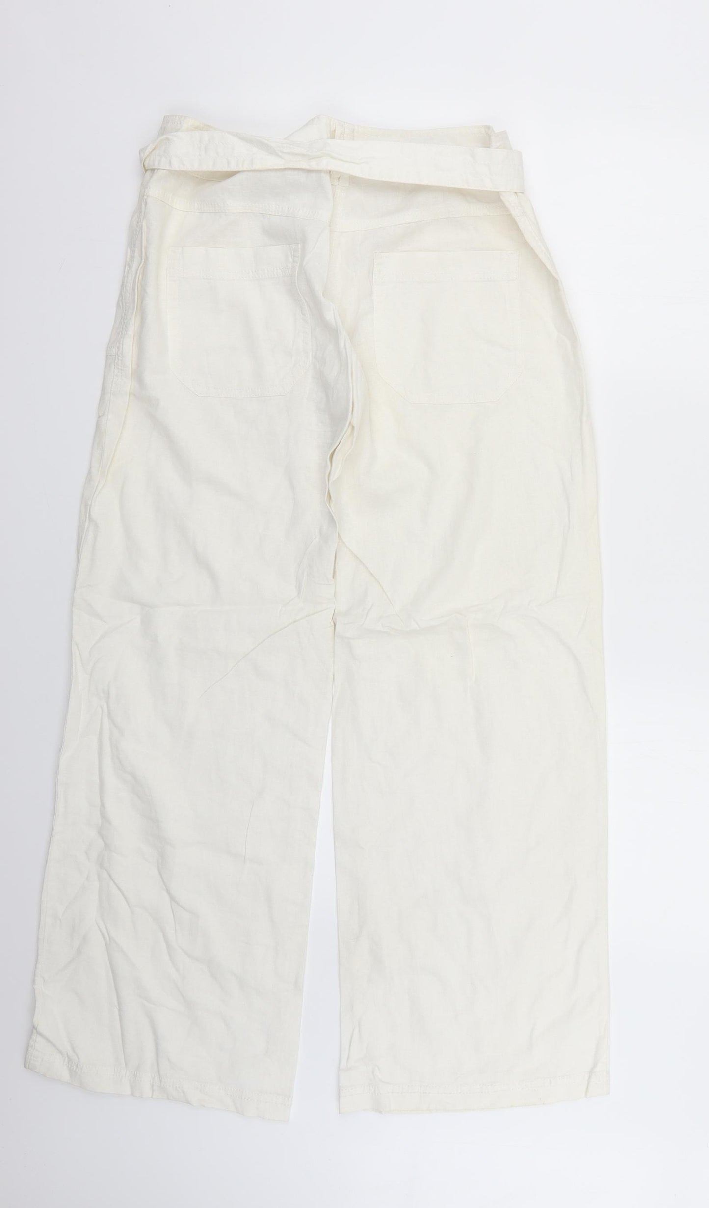 NEXT Womens White   Trousers  Size 10 L27 in