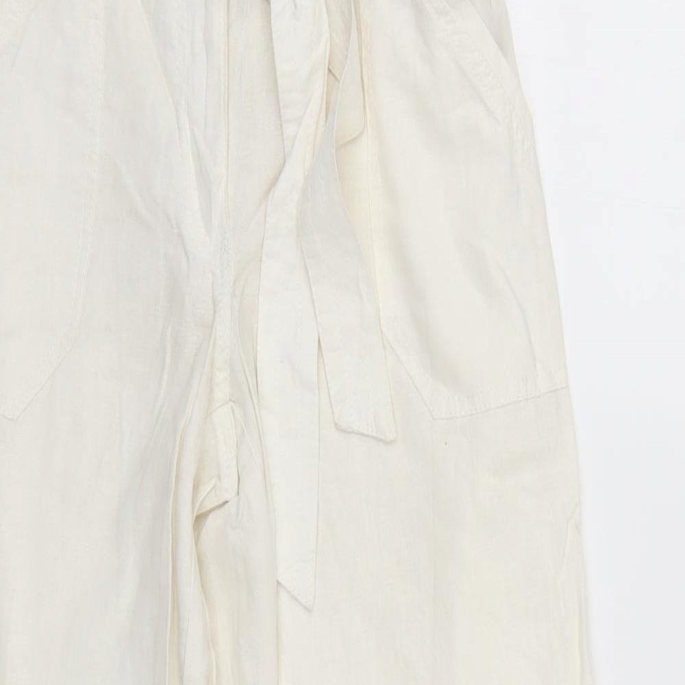NEXT Womens White   Trousers  Size 10 L27 in