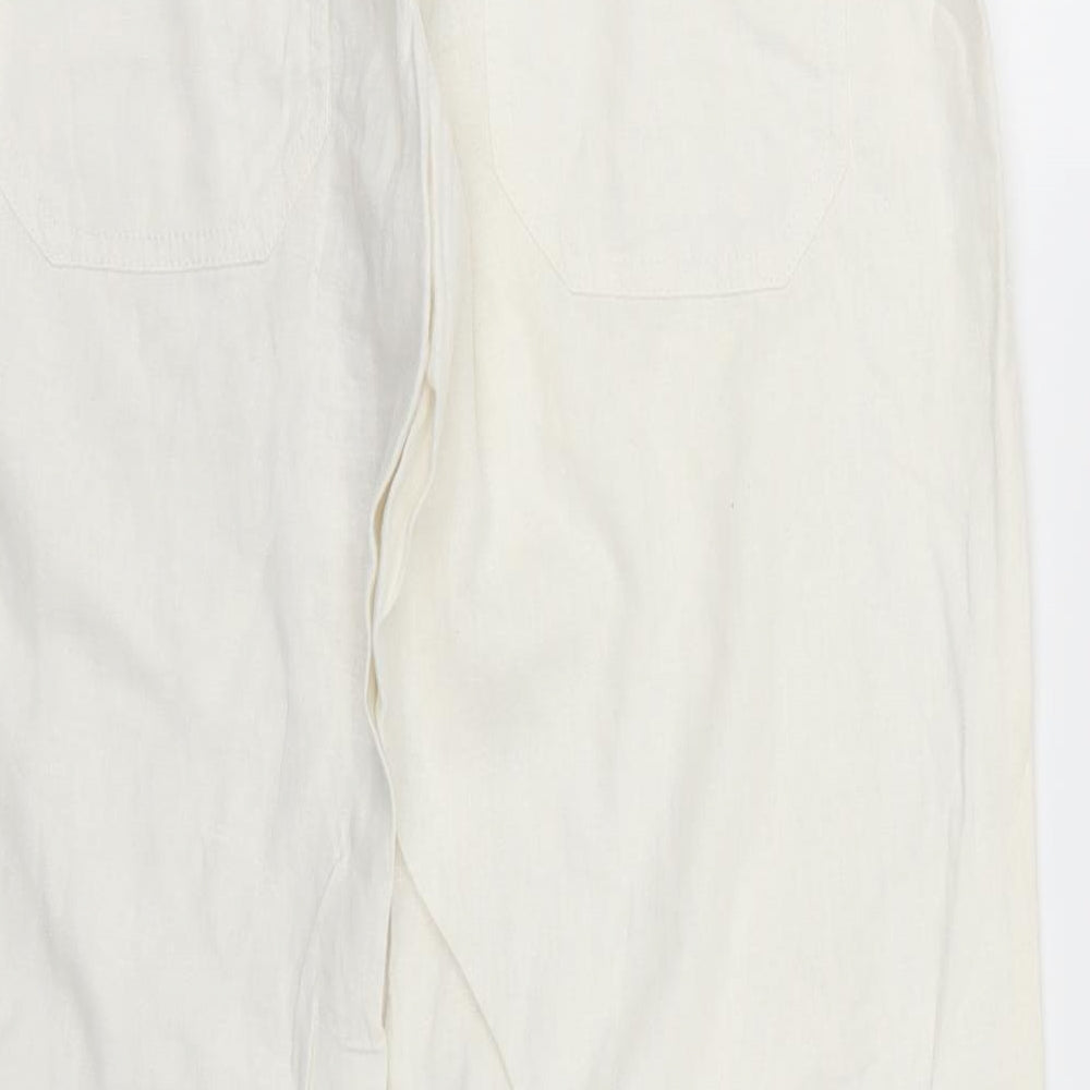 NEXT Womens White   Trousers  Size 10 L27 in