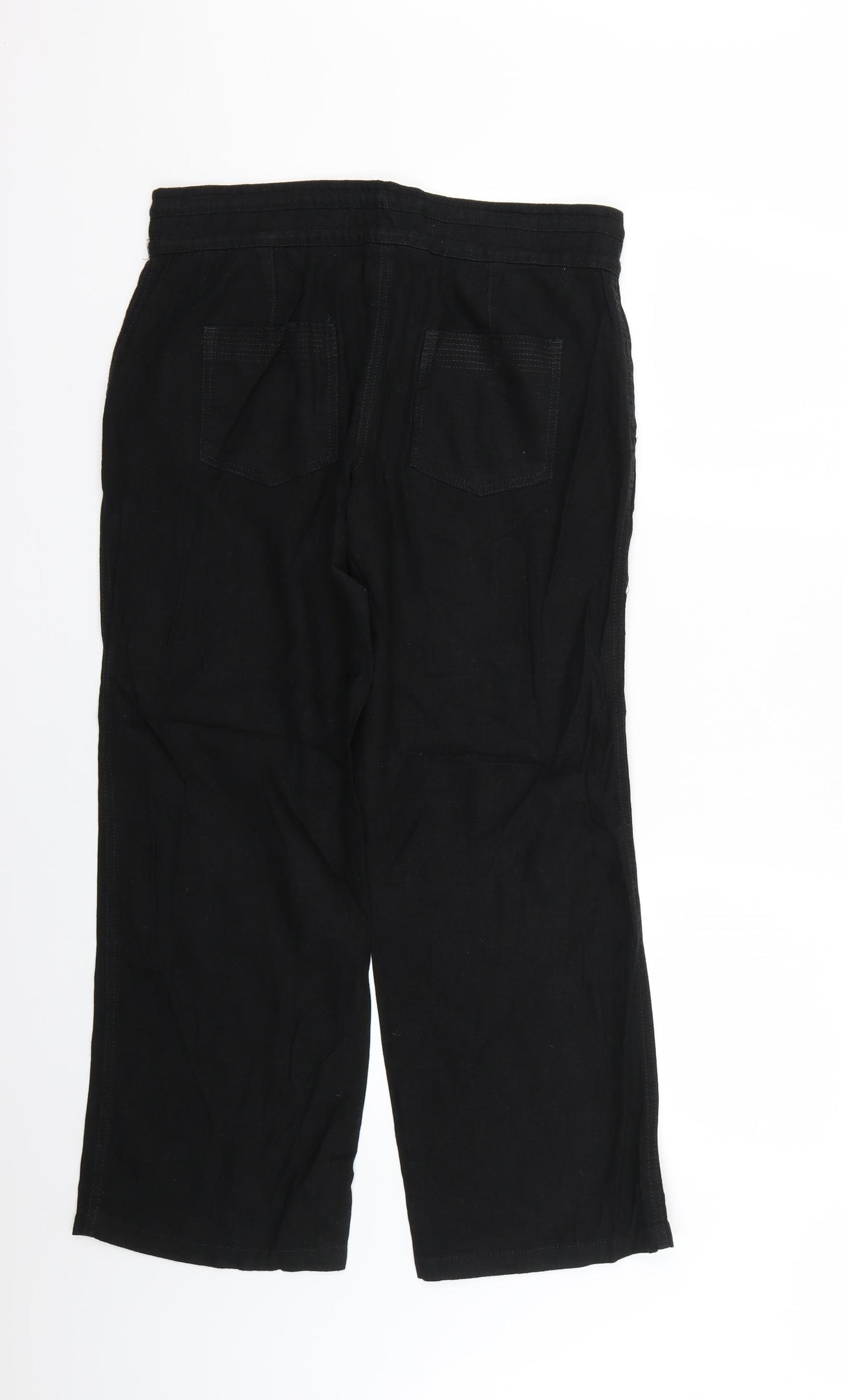 NEXT Womens Black   Trousers  Size 12 L24 in