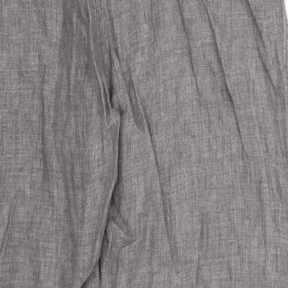 George Womens Grey   Trousers  Size 14 L25 in