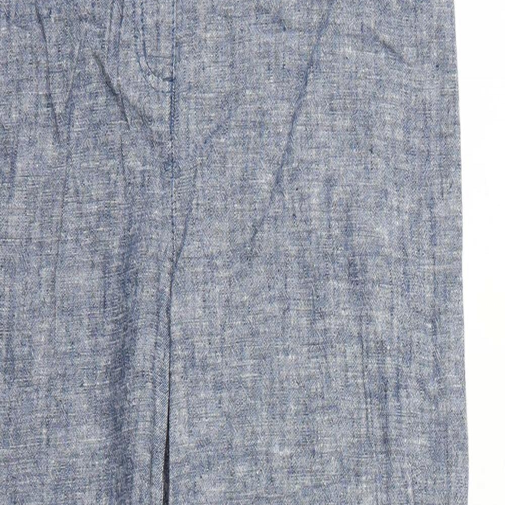 Papaya Womens Blue   Trousers  Size 10 L26 in