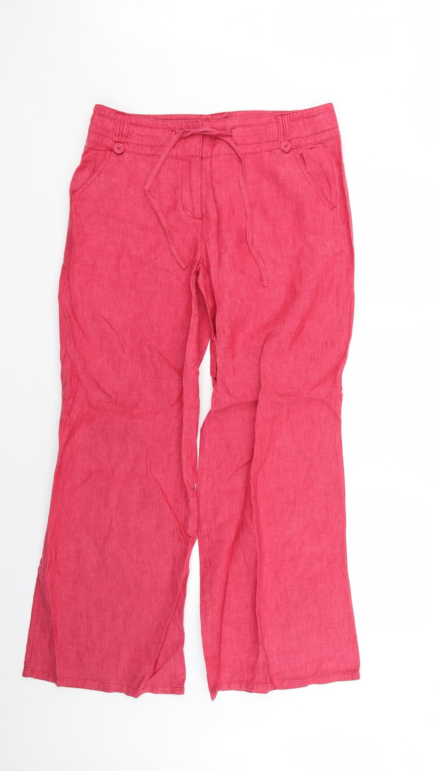 Principles Womens Pink   Trousers  Size 14 L29 in