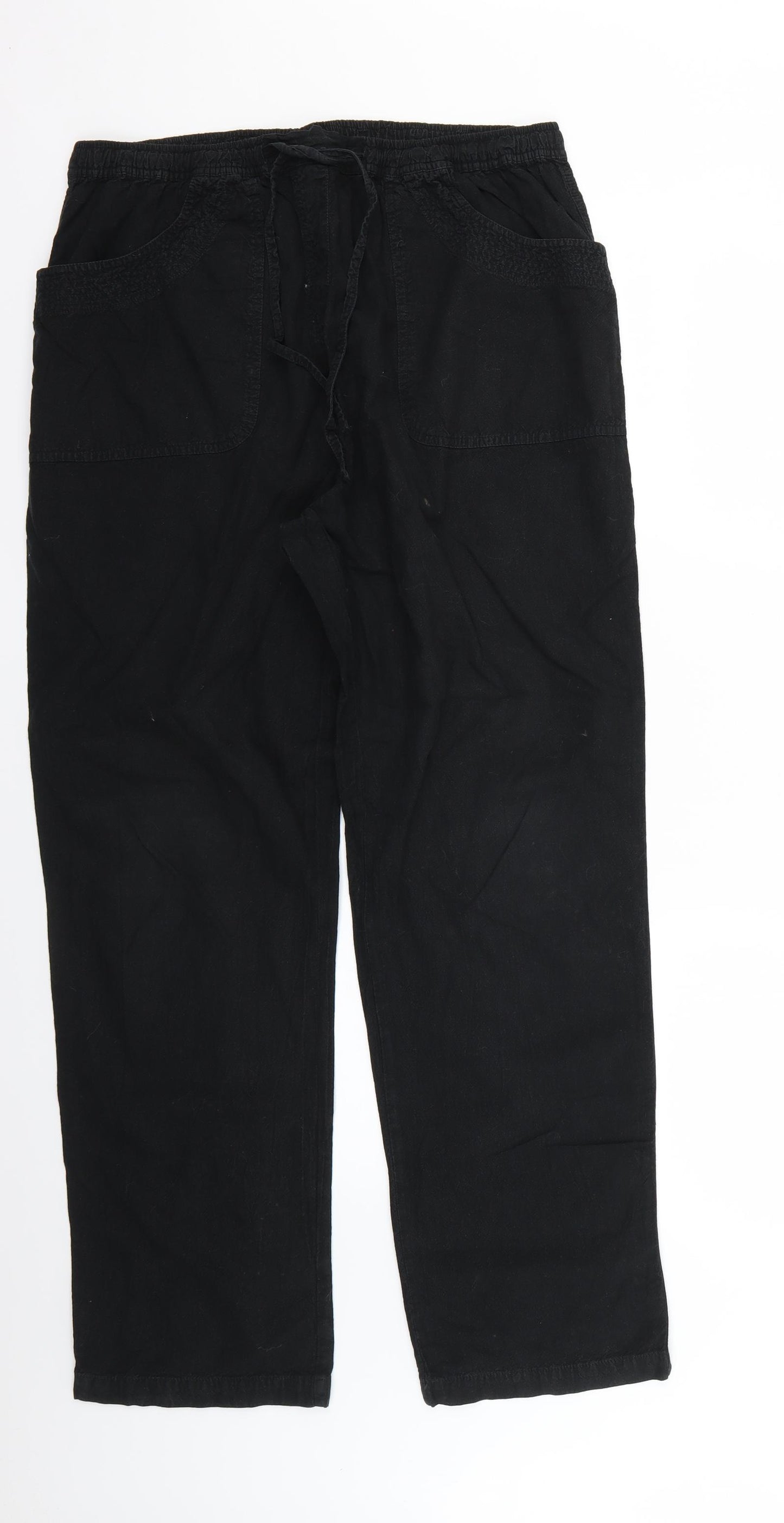 Bonmarché Womens Black   Trousers  Size M L28 in