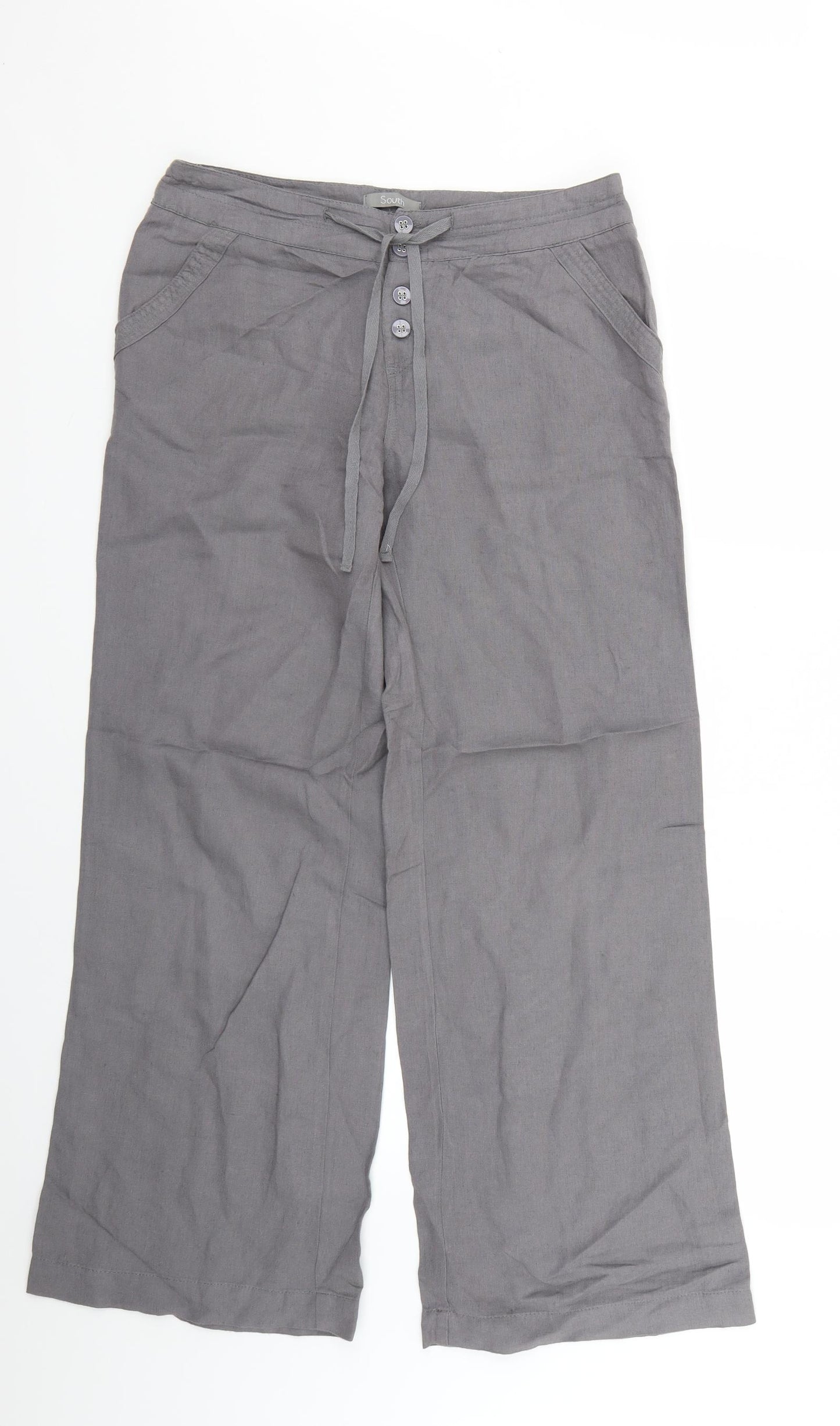 South Womens Grey   Trousers  Size 10 L27 in
