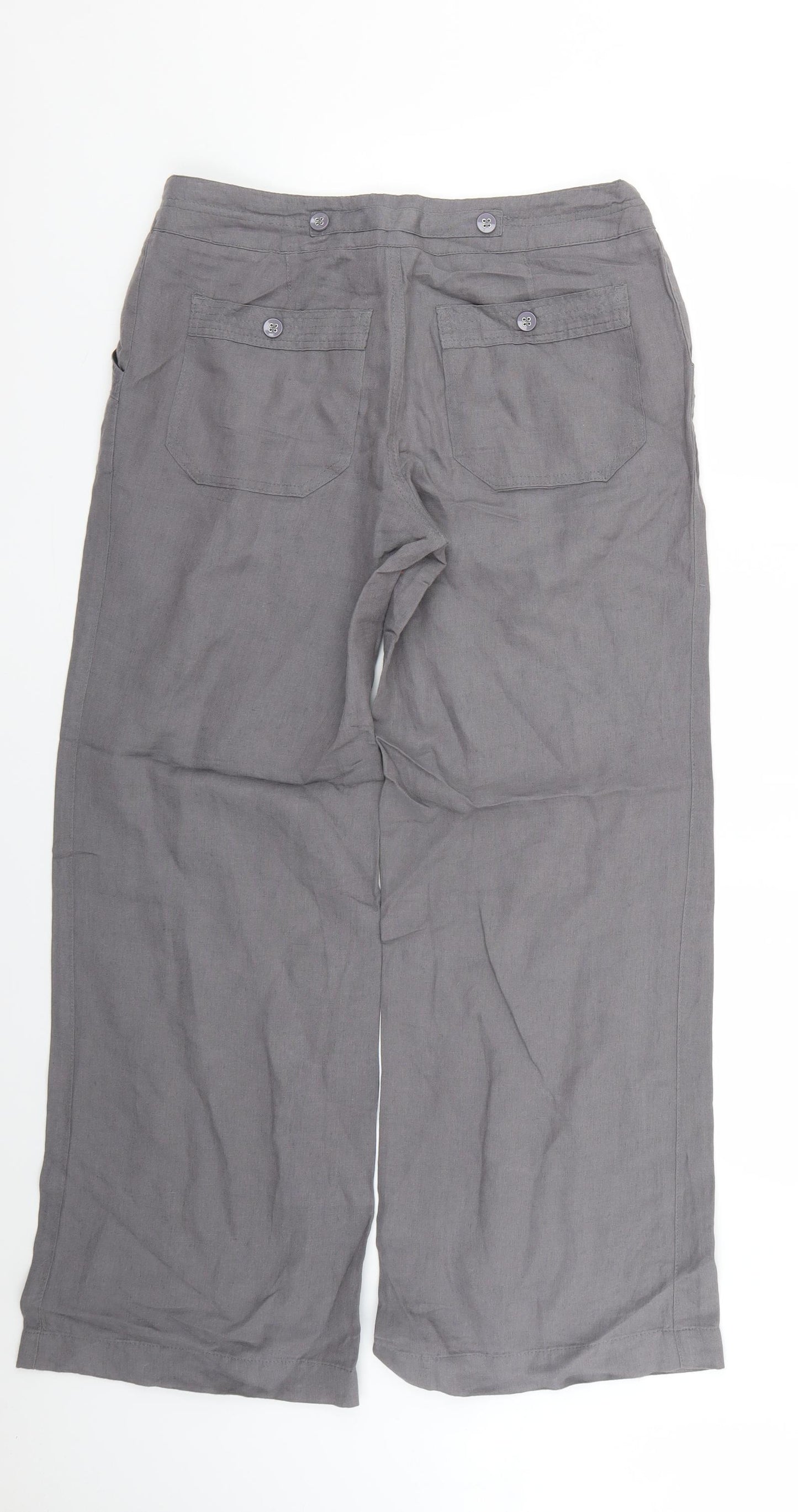 South Womens Grey   Trousers  Size 10 L27 in