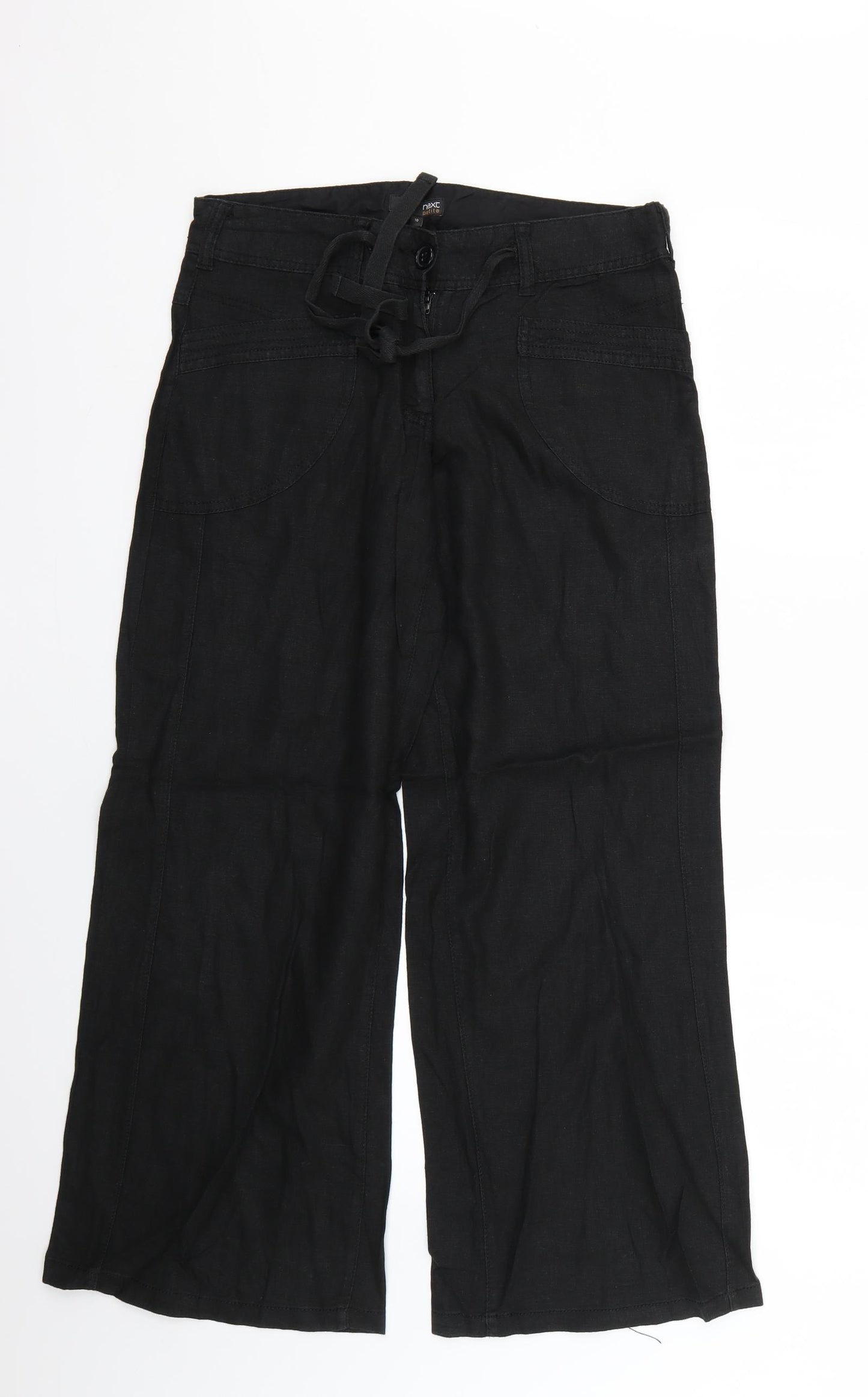 NEXT Womens Black   Trousers  Size 10 L26 in