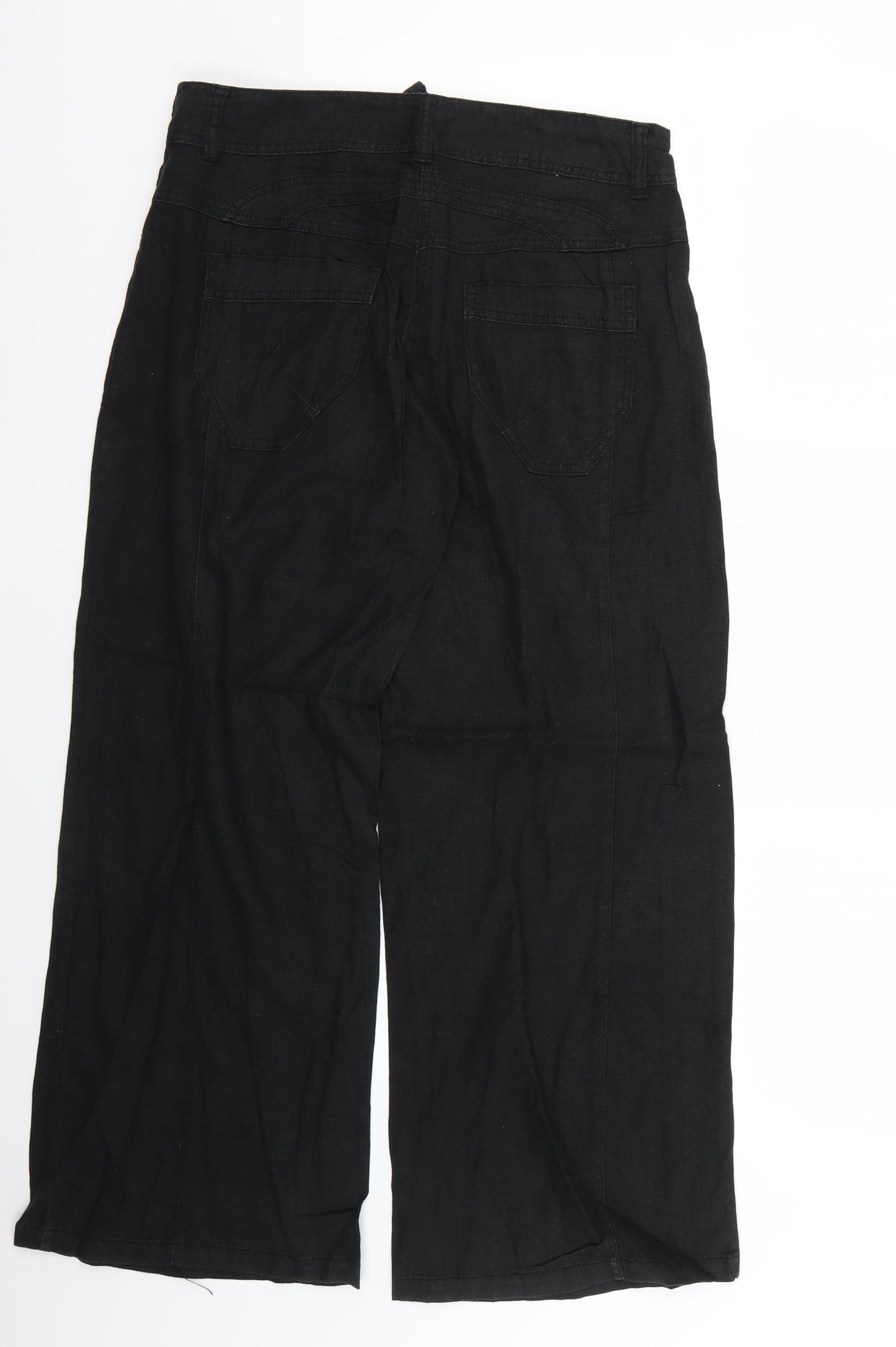 NEXT Womens Black   Trousers  Size 10 L26 in