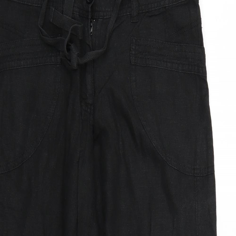 NEXT Womens Black   Trousers  Size 10 L26 in