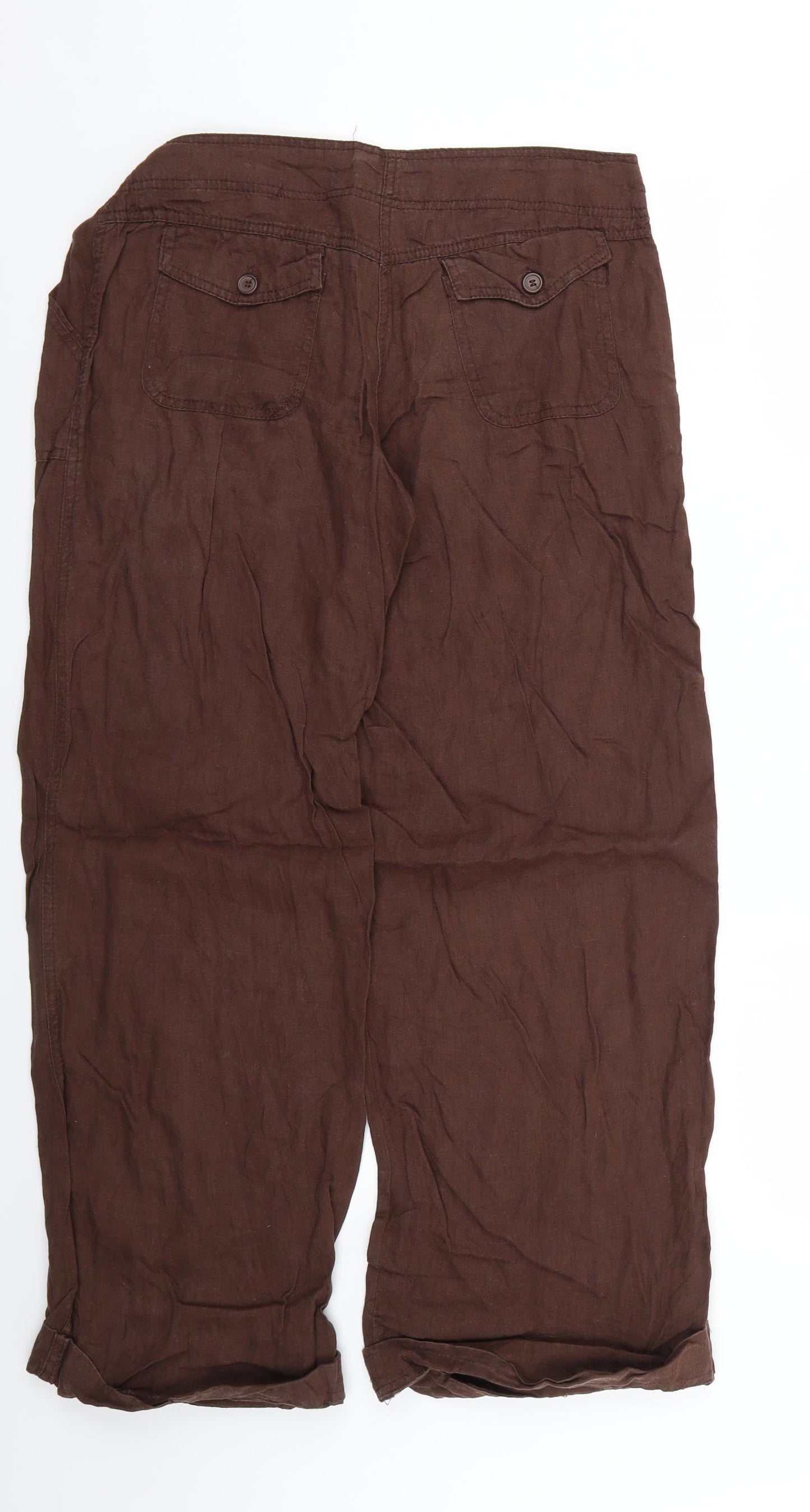Atmosphere Womens Brown   Trousers  Size 10 L27 in