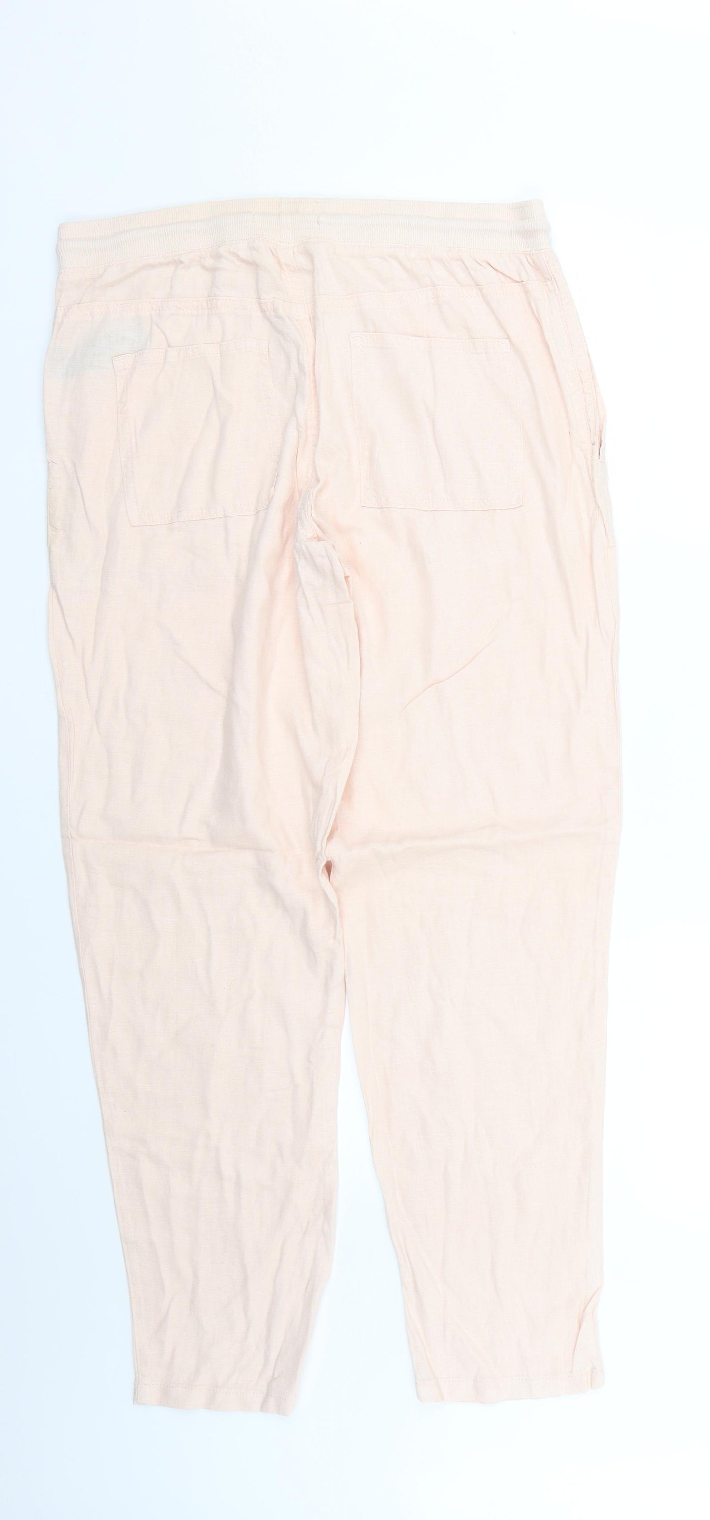 Marks and Spencer Womens Pink   Trousers  Size 12 L27 in