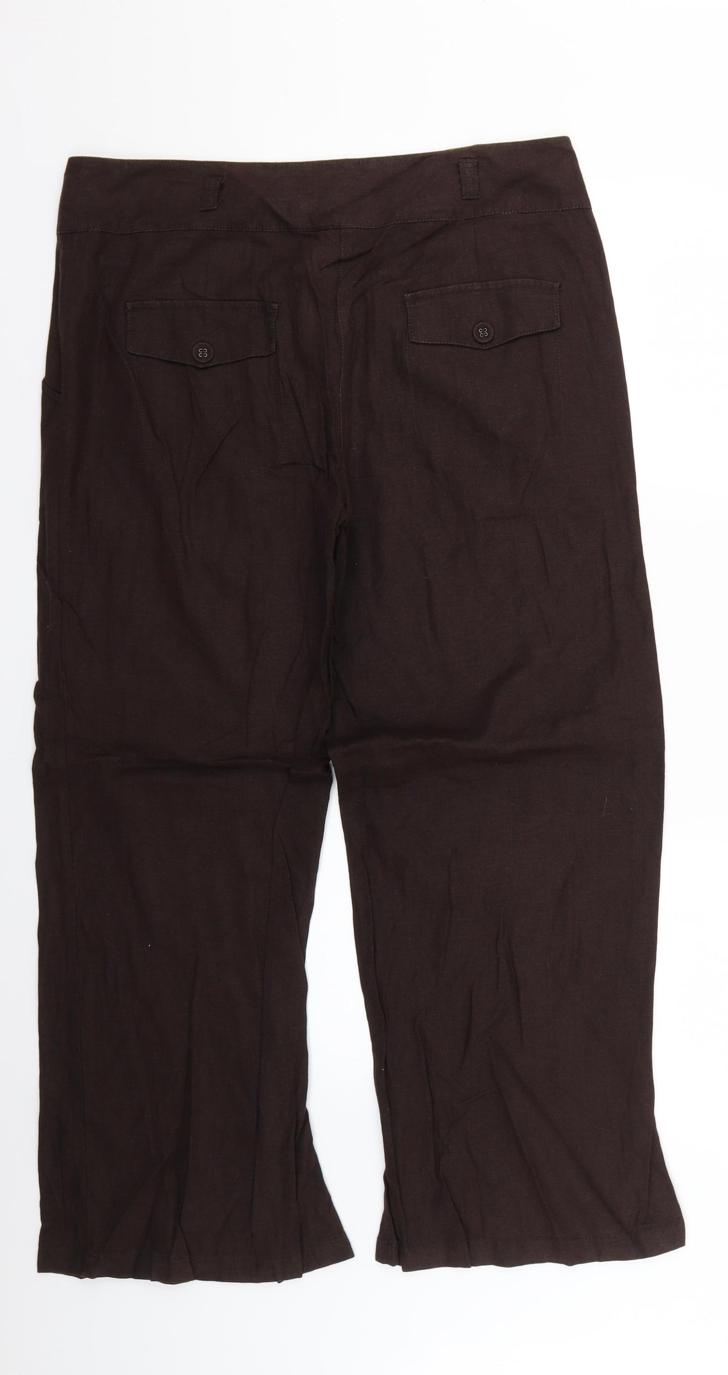 NEXT Womens Brown   Trousers  Size 14 L26 in